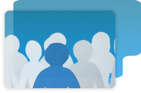 abstract profiles in crowd